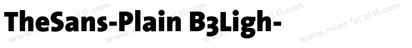 TheSans-Plain B3Ligh字体转换